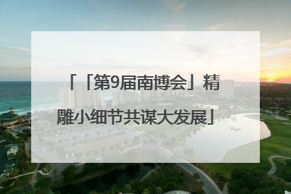 「第9届南博会」精雕小细节共谋大发展