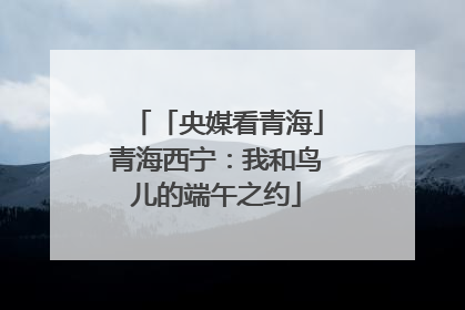 「央媒看青海」青海西宁：我和鸟儿的端午之约