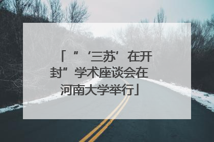 “‘三苏’在开封”学术座谈会在河南大学举行