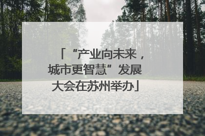“产业向未来，城市更智慧”发展大会在苏州举办