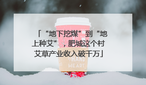 “地下挖煤”到“地上种艾”，肥城这个村艾草产业收入破千万