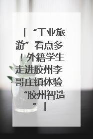 “工业旅游”看点多！外籍学生走进胶州李哥庄镇体验“胶州智造”