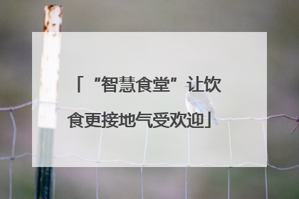 “智慧食堂”让饮食更接地气受欢迎