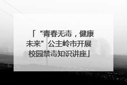 “青春无毒，健康未来”公主岭市开展校园禁毒知识讲座