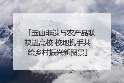 玉山非遗与农产品联袂进高校 校地携手共绘乡村振兴新图景