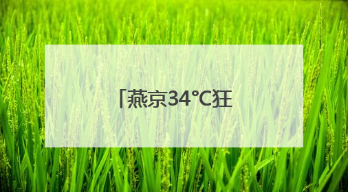 燕京34°C狂欢计划：用泡沫冰镇北京的夏天