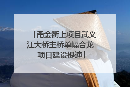 甬金衢上项目武义江大桥主桥单幅合龙 项目建设提速