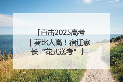 直击2025高考｜葵比人高！宿迁家长“花式送考”