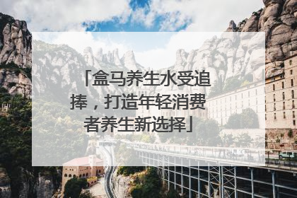 盒马养生水受追捧，打造年轻消费者养生新选择