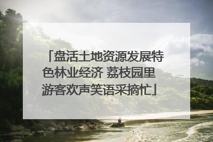 盘活土地资源发展特色林业经济 荔枝园里游客欢声笑语采摘忙