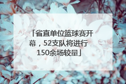 省直单位篮球赛开幕，52支队将进行150余场较量