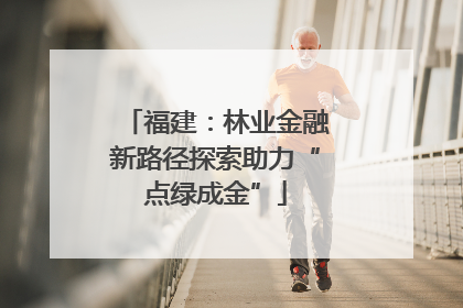 福建：林业金融新路径探索助力“点绿成金”