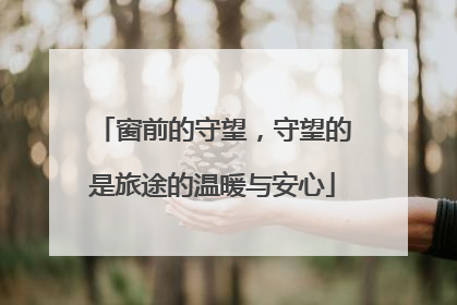 窗前的守望,守望的是旅途的温暖与安心