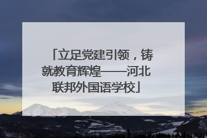 立足党建引领，铸就教育辉煌——河北联邦外国语学校