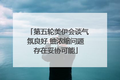 第五轮美伊会谈气氛良好 铀浓缩问题存在妥协可能