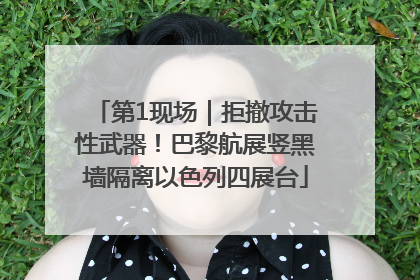第1现场｜拒撤攻击性武器！巴黎航展竖黑墙隔离以色列四展台