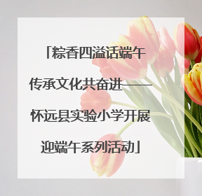粽香四溢话端午 传承文化共奋进——怀远县实验小学开展迎端午系列活动
