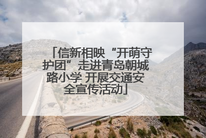 信新相映“开萌守护团”走进青岛朝城路小学 开展交通安全宣传活动