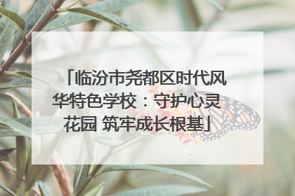 临汾市尧都区时代风华特色学校：守护心灵花园 筑牢成长根基
