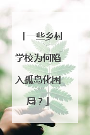 一些乡村学校为何陷入孤岛化困局？