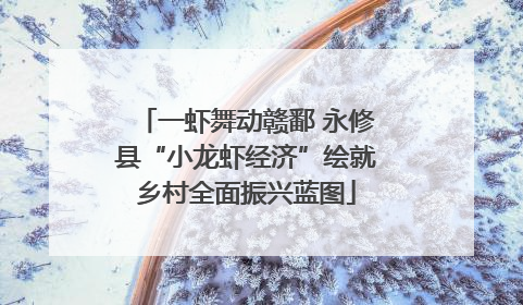 一虾舞动赣鄱 永修县“小龙虾经济”绘就乡村全面振兴蓝图