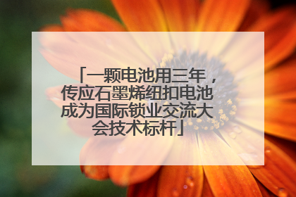一颗电池用三年，传应石墨烯纽扣电池成为国际锁业交流大会技术标杆