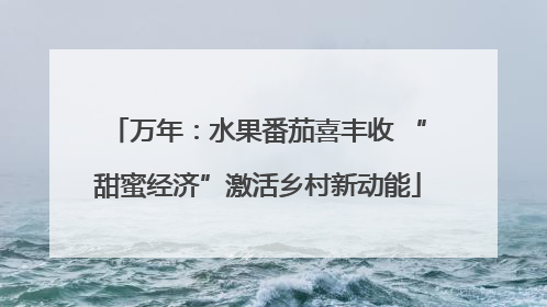 万年：水果番茄喜丰收 “甜蜜经济”激活乡村新动能