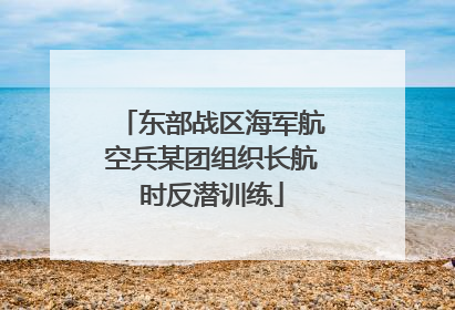 东部战区海军航空兵某团组织长航时反潜训练