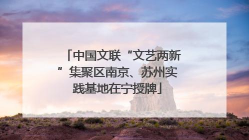 中国文联“文艺两新”集聚区南京、苏州实践基地在宁授牌