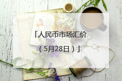 人民币市场汇价（5月28日）