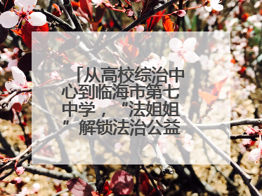 从高校综治中心到临海市第七中学，“法姐姐”解锁法治公益服务新场景