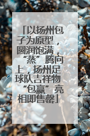以扬州包子为原型，圆润饱满，“蒸”腾向上，扬州足球队吉祥物“包赢”亮相即售罄