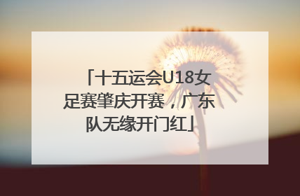 十五运会U18女足赛肇庆开赛，广东队无缘开门红