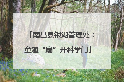 南昌县银湖管理处：童趣“扇”开科学门
