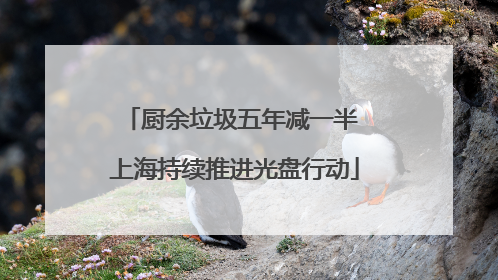 厨余垃圾五年减一半 上海持续推进光盘行动