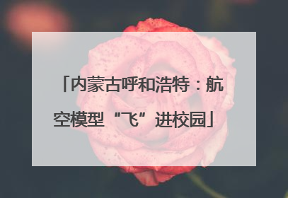 内蒙古呼和浩特：航空模型“飞”进校园