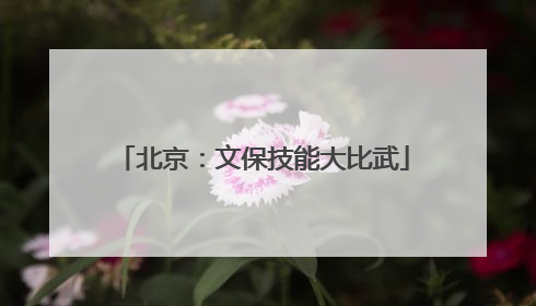 北京：文保技能大比武
