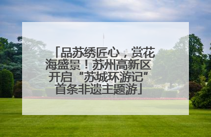 品苏绣匠心，赏花海盛景！苏州高新区开启“苏城环游记”首条非遗主题游