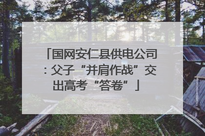 国网安仁县供电公司：父子“并肩作战”交出高考“答卷”