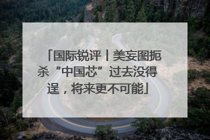 国际锐评丨美妄图扼杀“中国芯”过去没得逞，将来更不可能