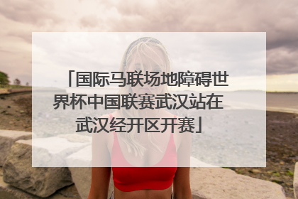 国际马联场地障碍世界杯中国联赛武汉站在武汉经开区开赛