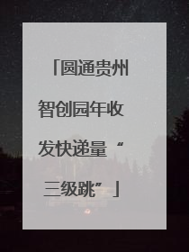 圆通贵州智创园年收发快递量“三级跳”