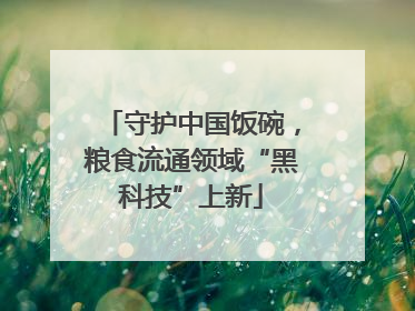 守护中国饭碗，粮食流通领域“黑科技”上新