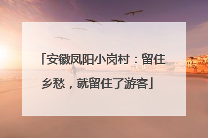 安徽凤阳小岗村：留住乡愁，就留住了游客