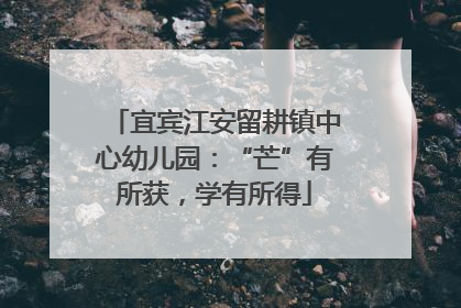 宜宾江安留耕镇中心幼儿园：“芒”有所获，学有所得