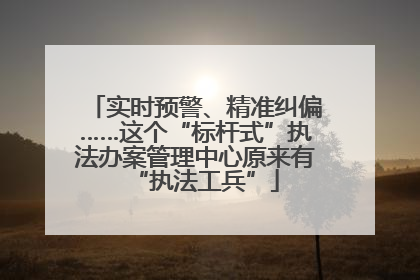 实时预警、精准纠偏……这个“标杆式”执法办案管理中心原来有“执法工兵”
