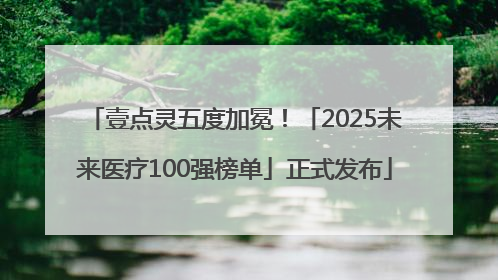 壹点灵五度加冕！「2025未来医疗100强榜单」正式发布