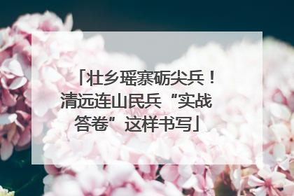 壮乡瑶寨砺尖兵！清远连山民兵“实战答卷”这样书写
