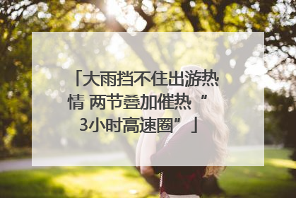 大雨挡不住出游热情 两节叠加催热“3小时高速圈”