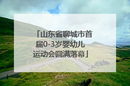 山东省聊城市首届0-3岁婴幼儿运动会圆满落幕